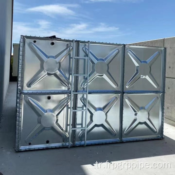 20000 litre monte edilmiş galvanizli çelik panel su deposu